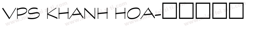 VPS Khanh Hoa字体转换